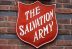 Salvation ARmy logo on brick wall